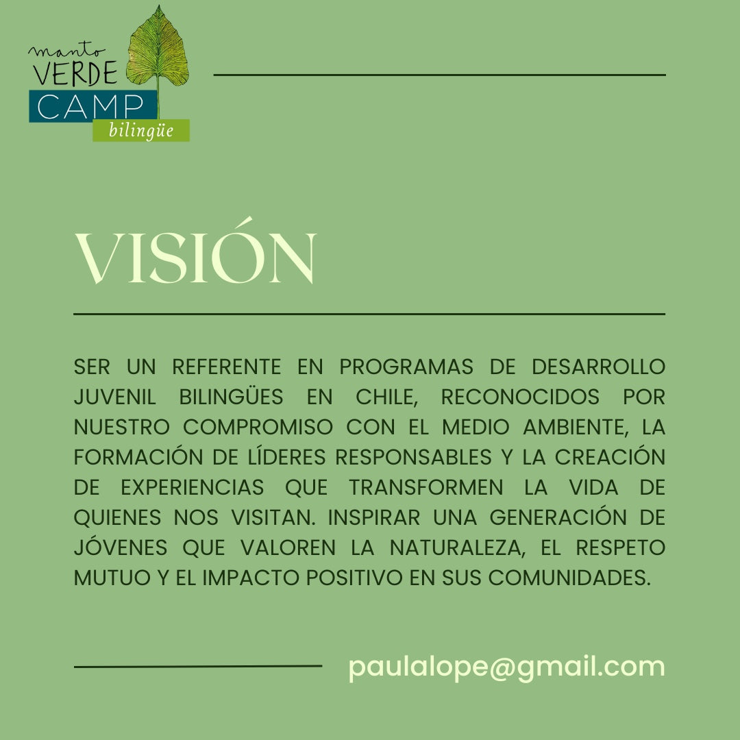 SUMMERCAMP MANTO VERDE