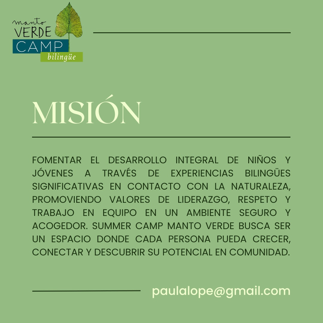 SUMMERCAMP MANTO VERDE